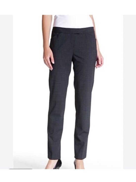 Lafayette 148 New York Pants - Lafayette 148 New York Irving Gray Wool Blend Dress Pants Women's Size 8 H86
